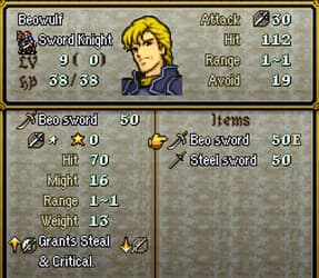 Beo Sword in FE4
